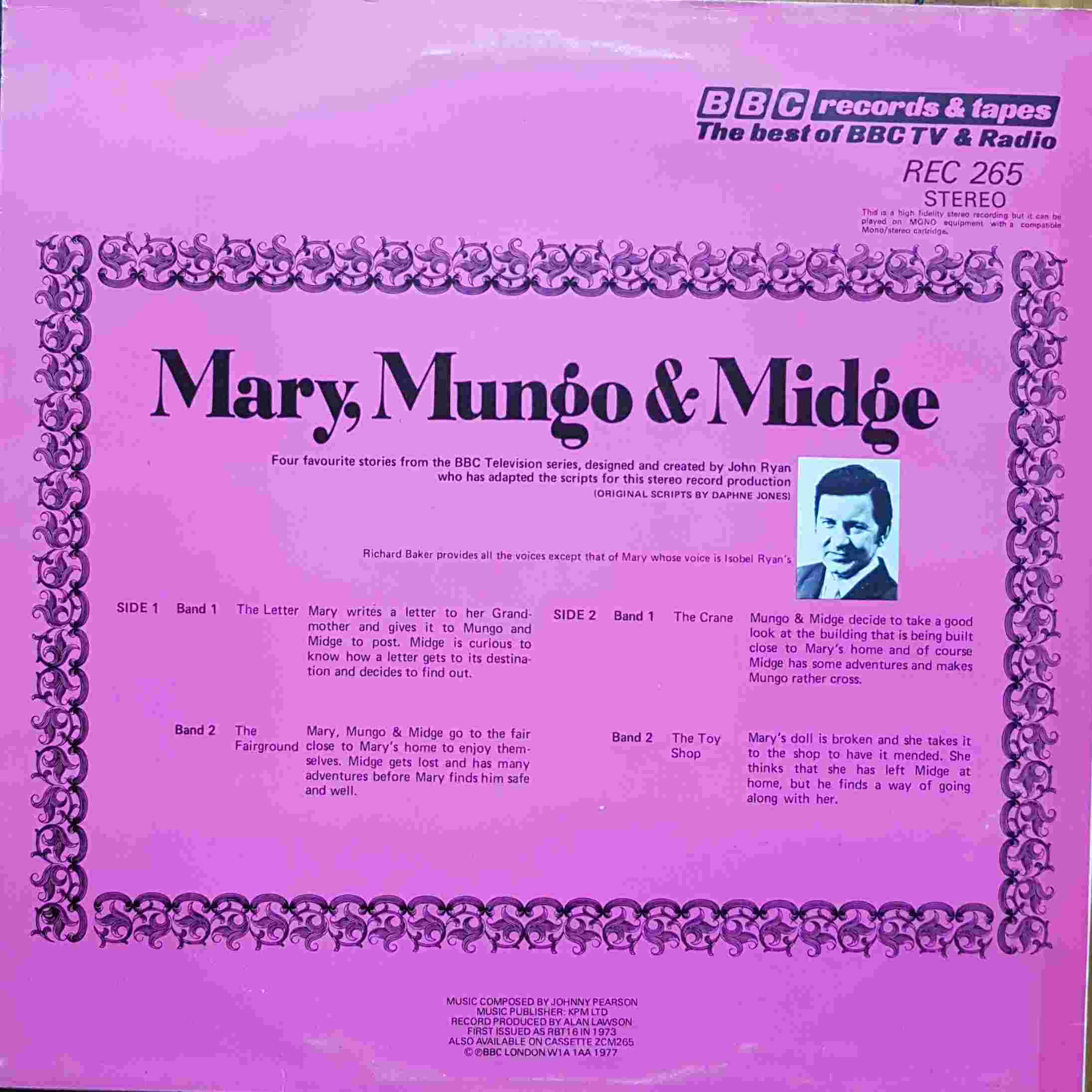 Picture of REC 265 Mary, Mungo and Midge by artist Daphne Jones / John Ryan from the BBC records and Tapes library